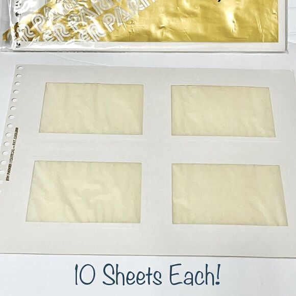Vintage Ben Parker HeatSeal Photo Album 35H Refill Pages (10 Sheets) Lot - Picture 1 of 14